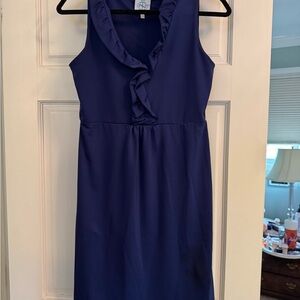 Elegant Blue Sleeveless Dress